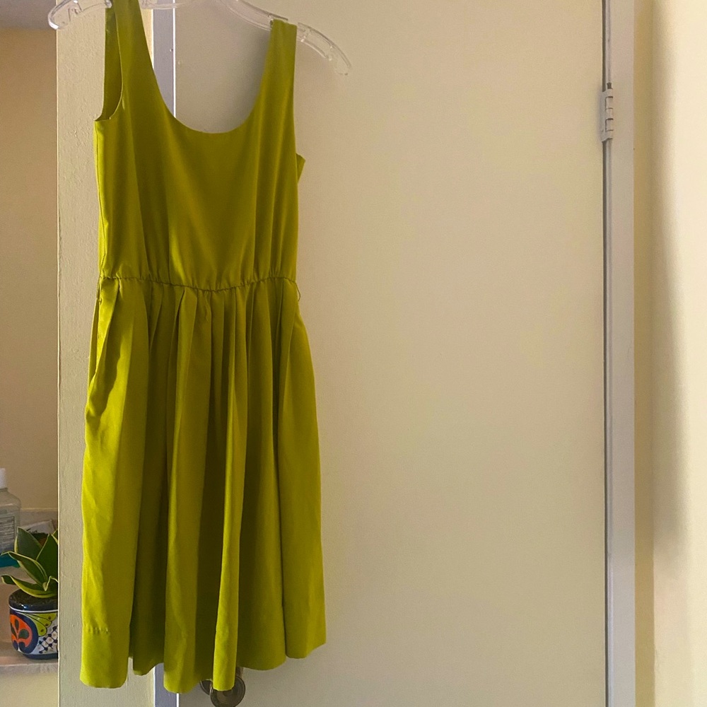 Lime Green Calvin Klein knee length dress